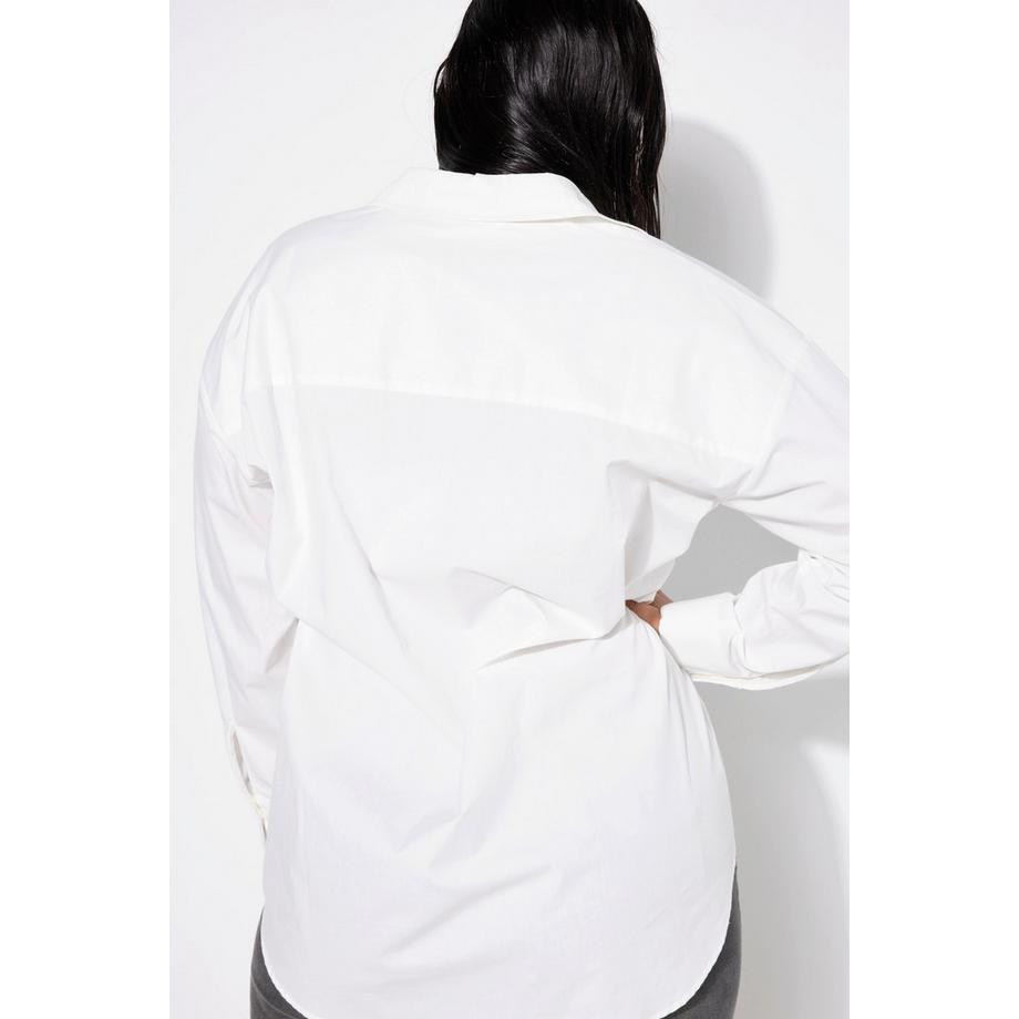 Studio Untold Camicia Oversize Occhielli Metallici  