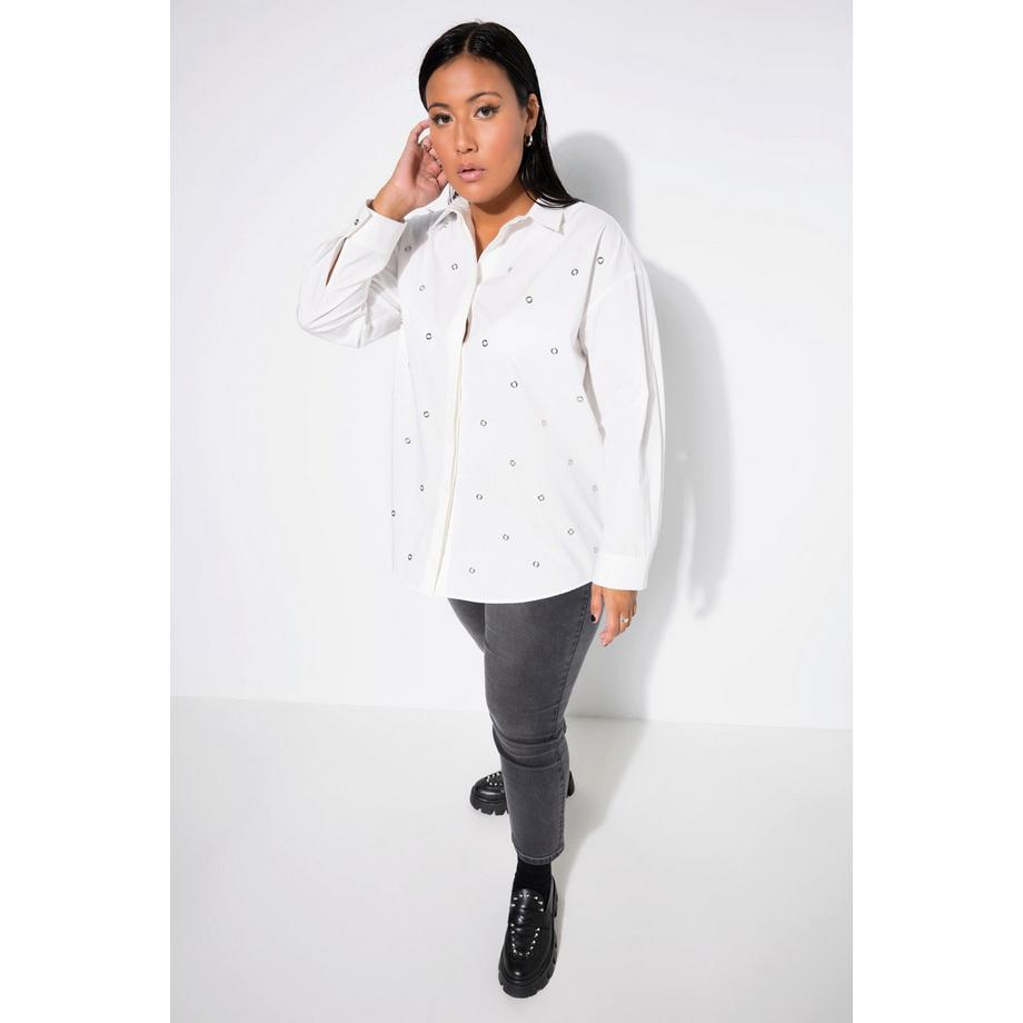 Studio Untold Camicia Oversize Occhielli Metallici  