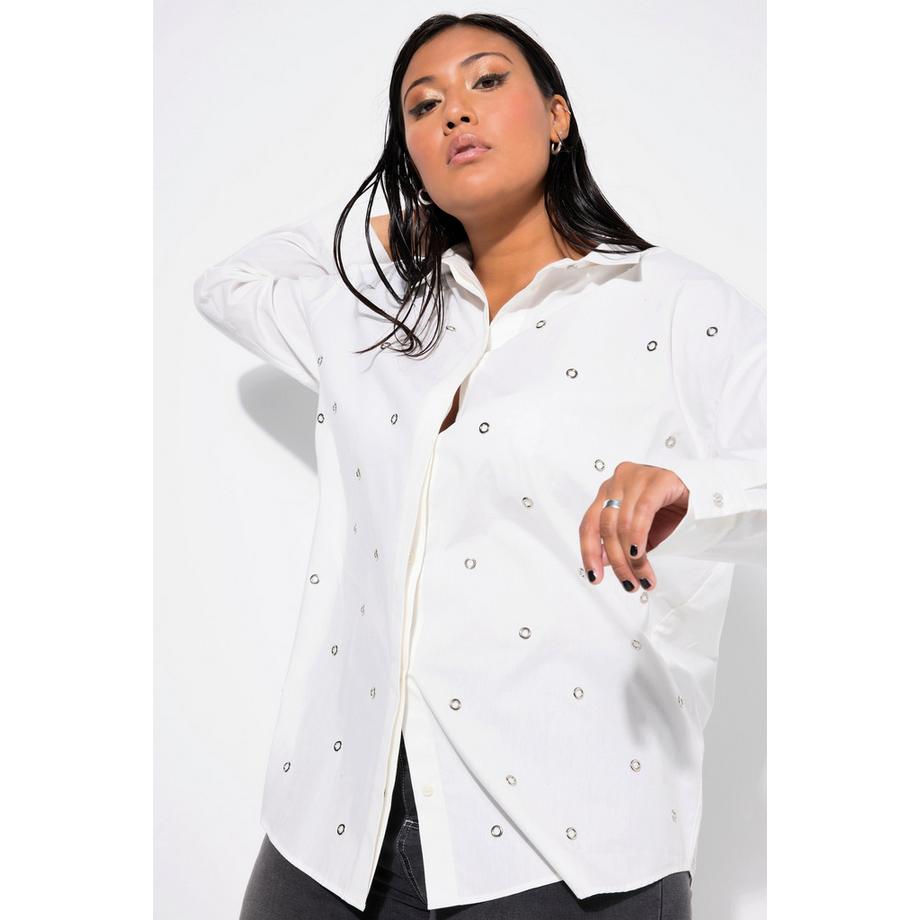 Studio Untold Camicia Oversize Occhielli Metallici  