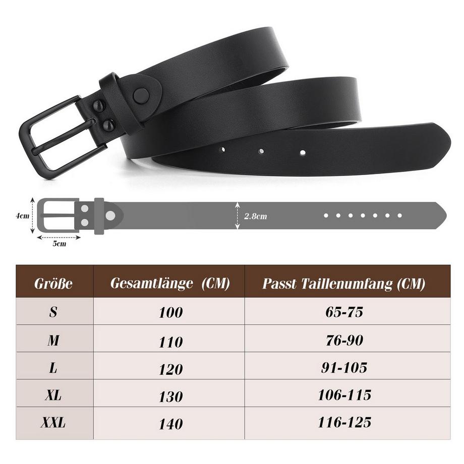 Only-bags.store Ceinture en cuir de mode  