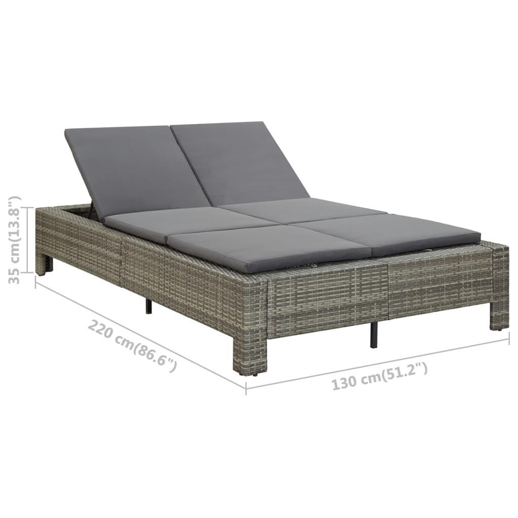 VidaXL Sonnenliege poly-rattan  