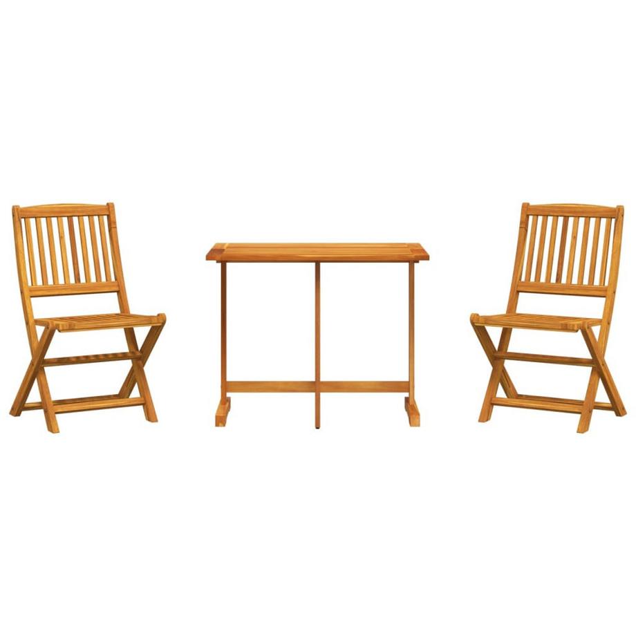Ensemble de salle à manger de jardin bois d'acacia