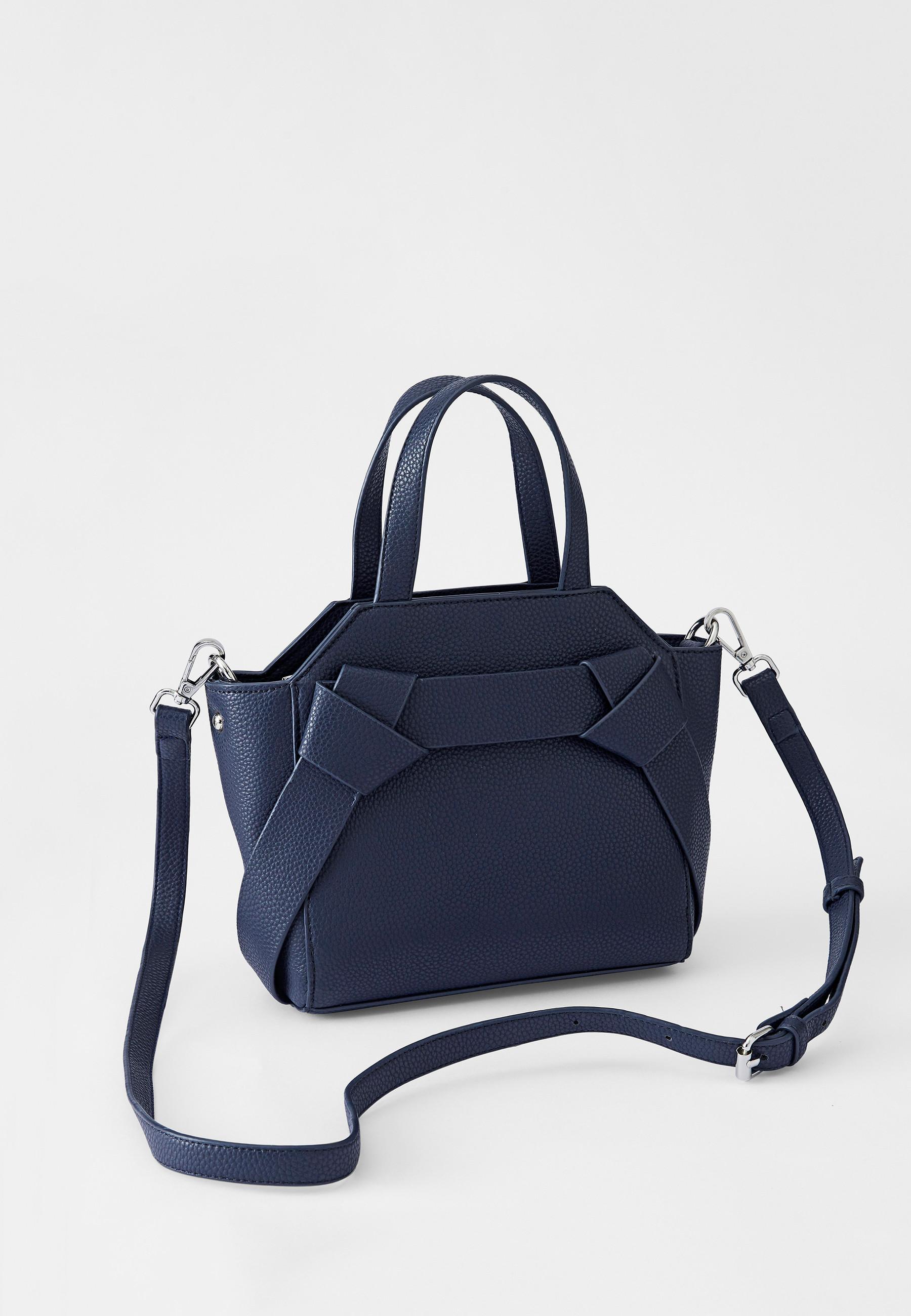 Image of Genarbte Handtasche Damen Blau ONE SIZE