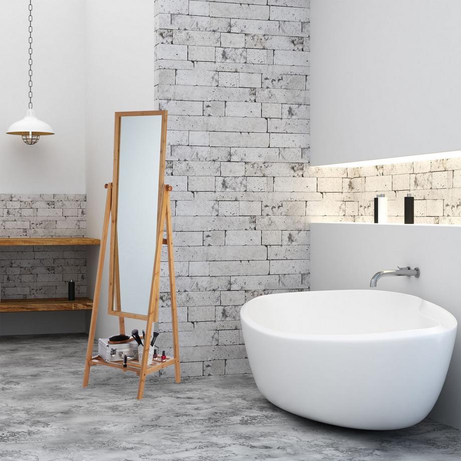 B2X Standspiegel Bambus  