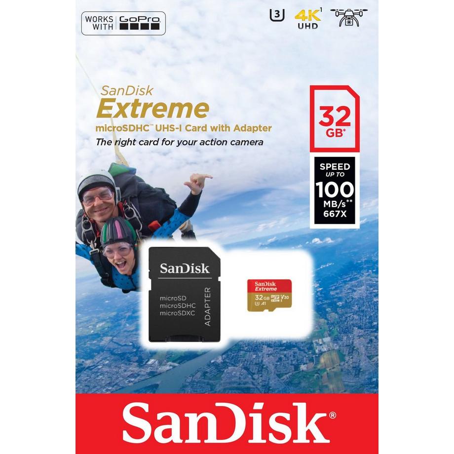 SanDisk  microSDHC Action SC 32GB Extr.100MB A1 