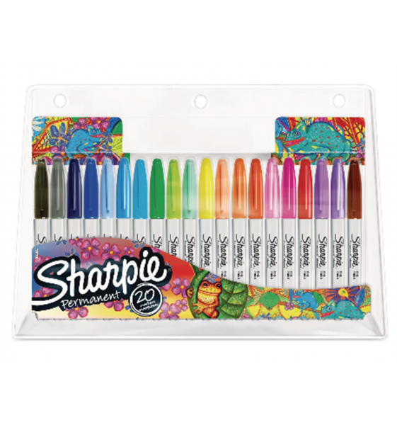 Image of Permanent-Marker 0.9 mm Fein, Chamäleon, 20 Stück Grau