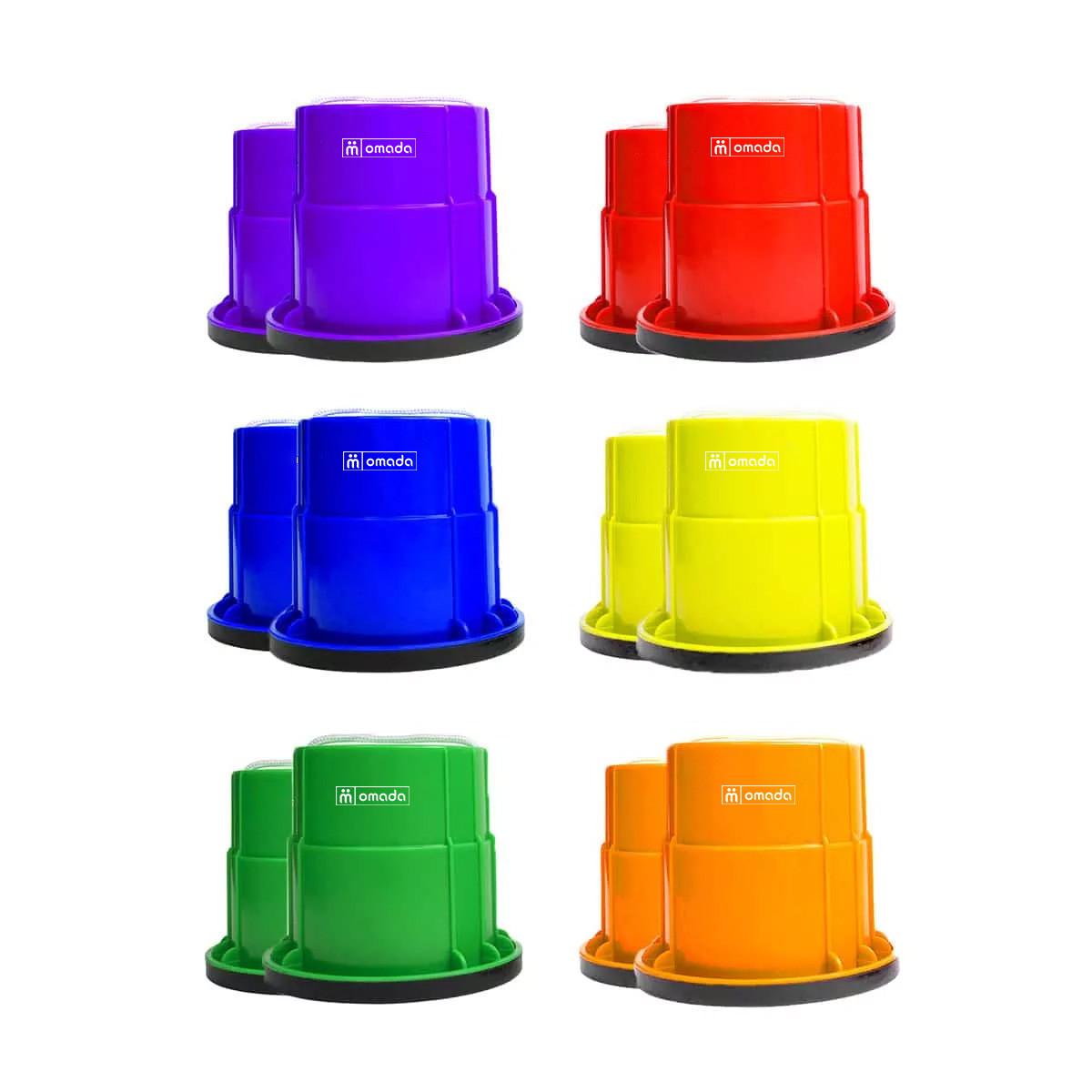 Image of Sabots / Stelzen Rutschfeste Becher Kinder (satz Von 2) Unisex Multicolor ONE SIZE