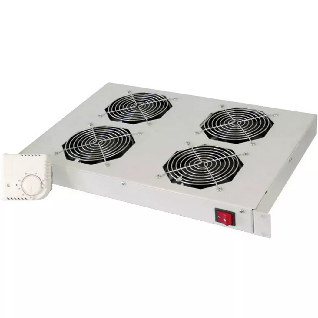 Digitus DN-19 FAN-4-HO 19 Zoll 4 x Netzwerkschrank-Lüfter Grau