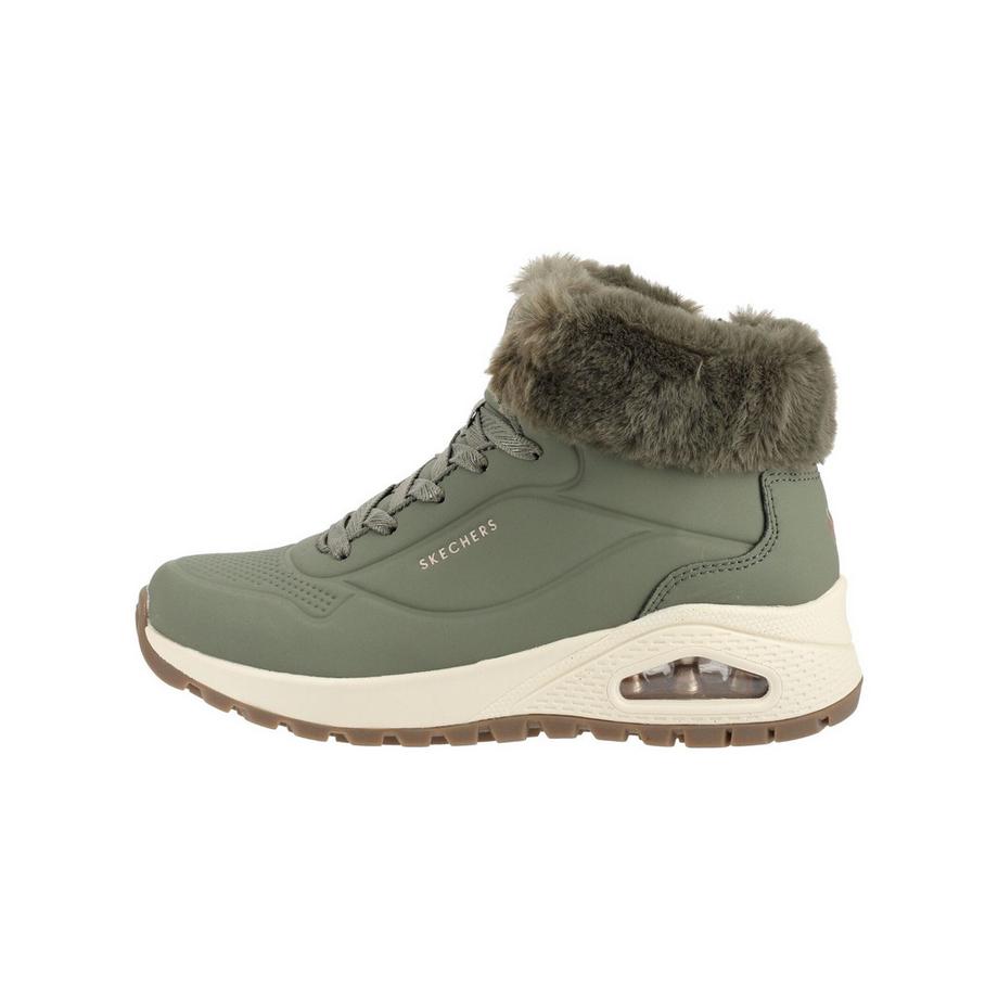 SKECHERS Basket d'hiver avec bordure en fausse fourrure  