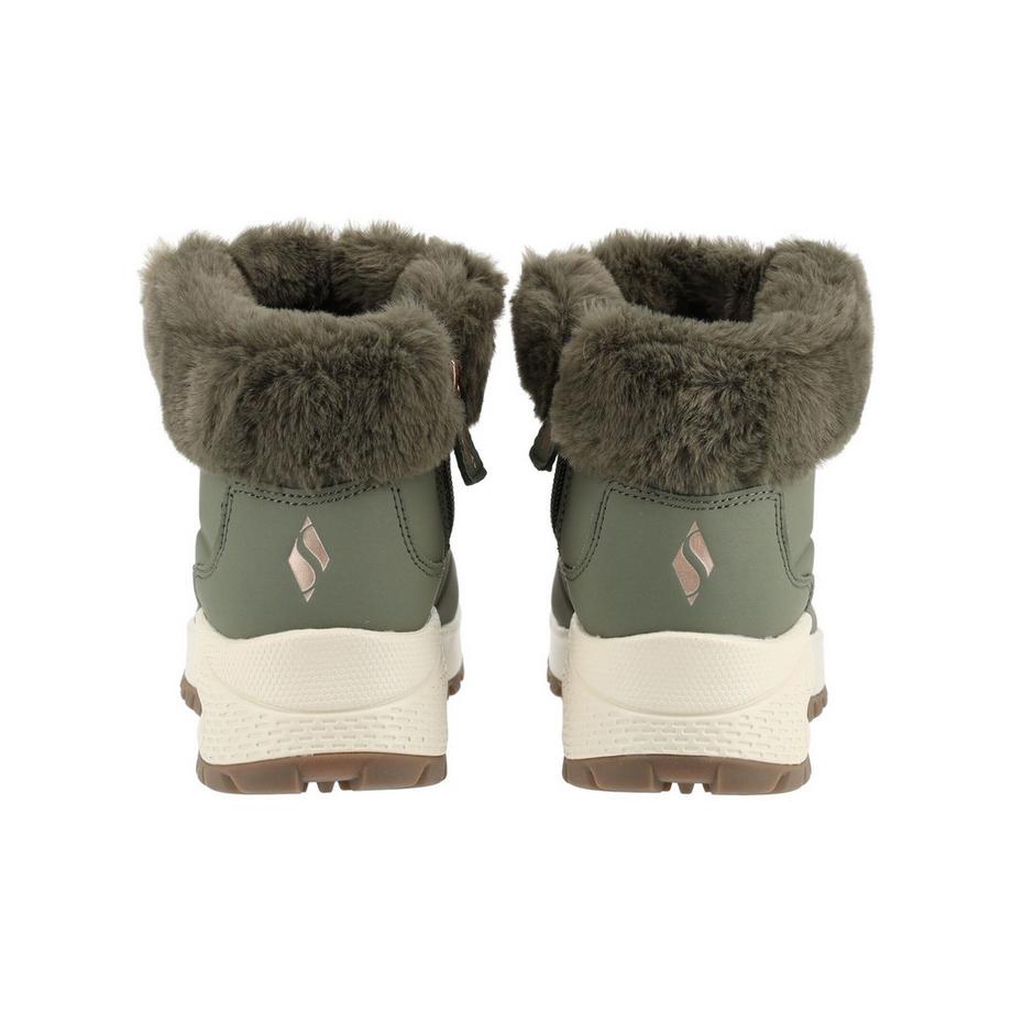 SKECHERS Basket d'hiver avec bordure en fausse fourrure  