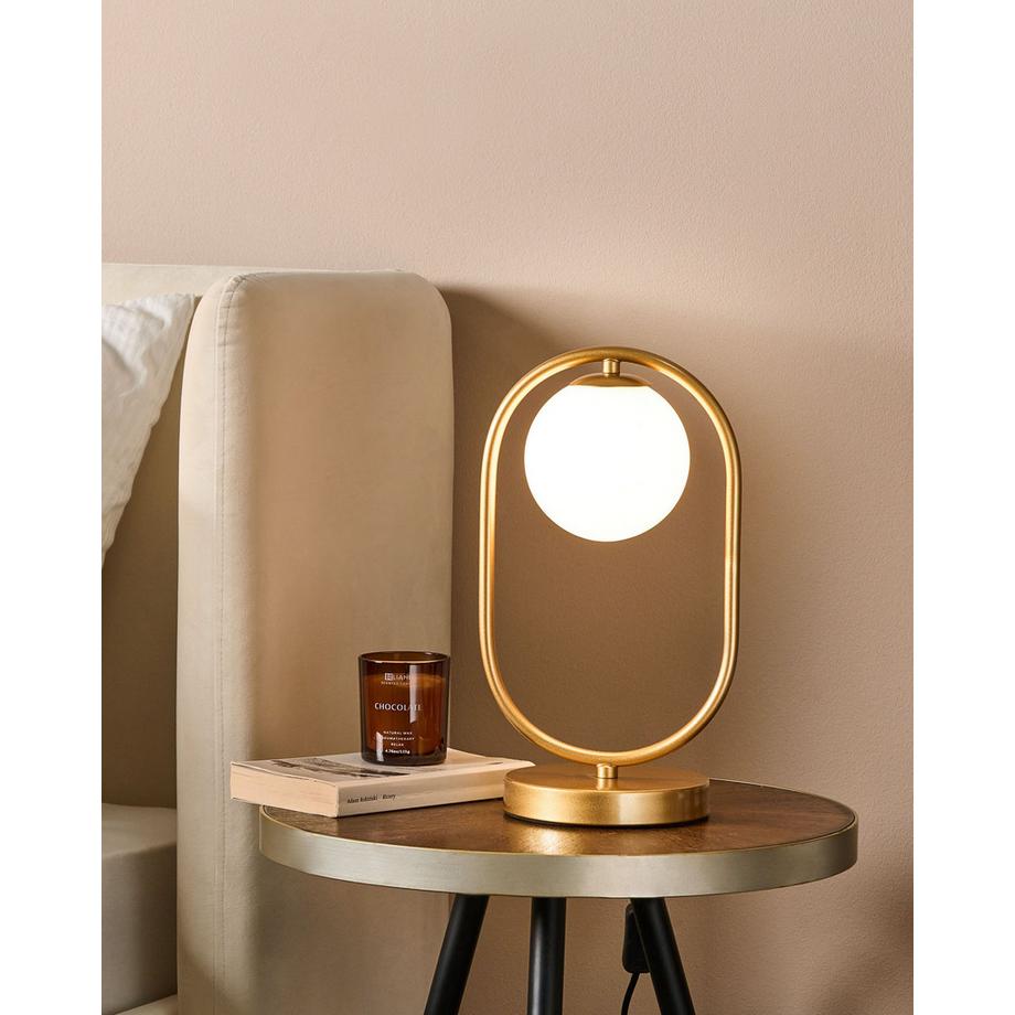 Beliani Lampe à poser en Métal  YANKEE  