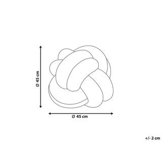 Beliani Dekokissen aus Bouclé Boho ANGELONIA  