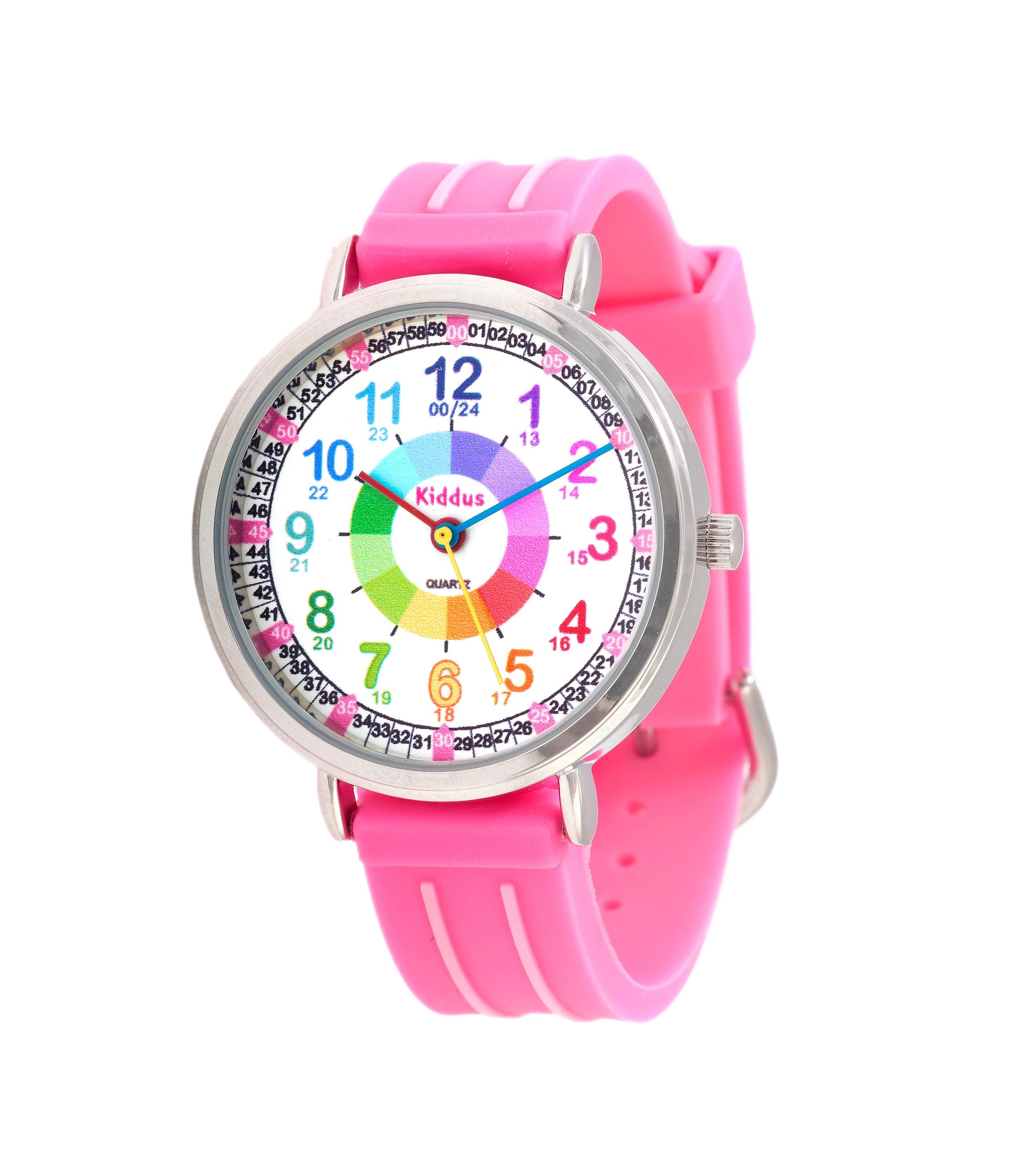 Kiddus  Time Teacher Pink Montre pour enfants 