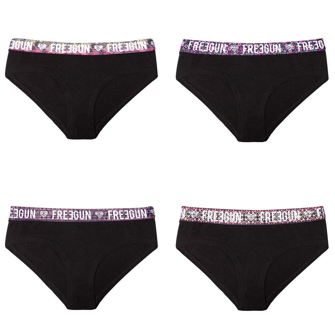 Image of Boxershorts Aus Baumwolle, Einfarbig, Mädchen (x4) Mädchen 12-14A