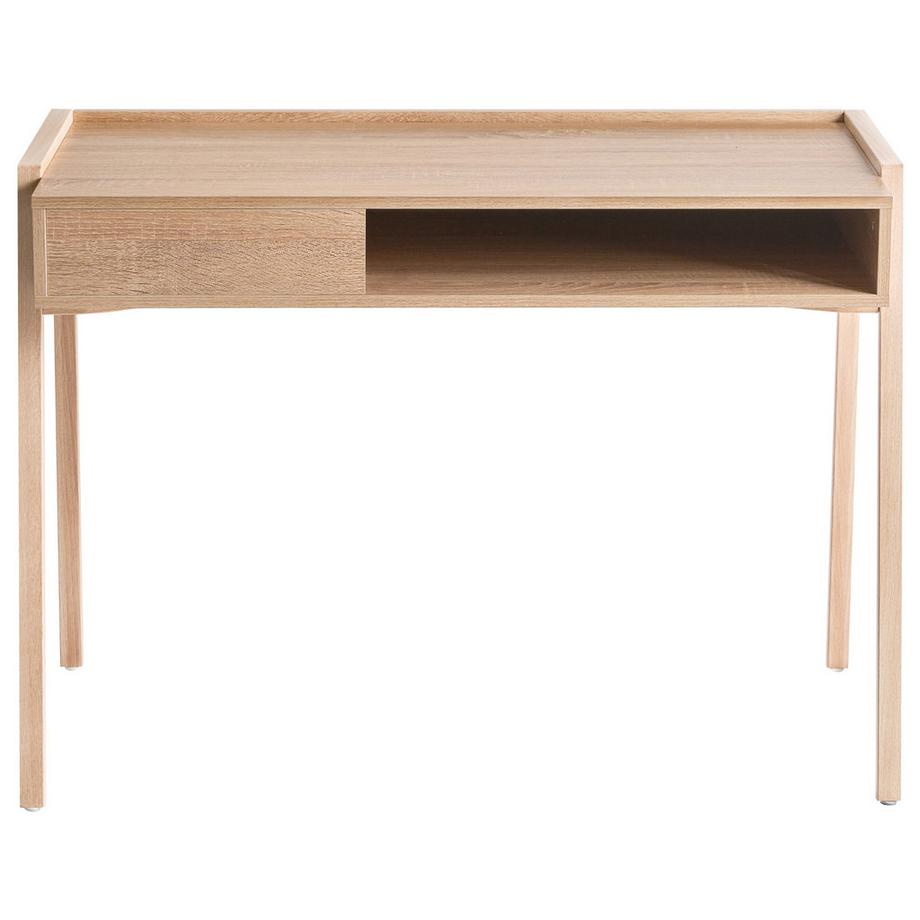 Beliani Table de bureau en Panneau de particules de bois Minimaliste KOFOTEN  