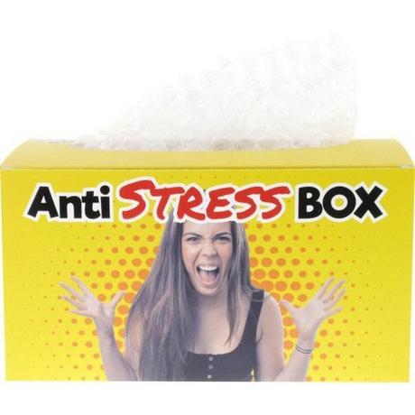 Geschenkidee  Anti Stress Box mit Luftpolsterfolie 
