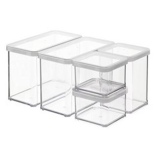 rotho  Rotho Loft Rechteckig Behälter Transparent, Weiß 5 Stück(e) 