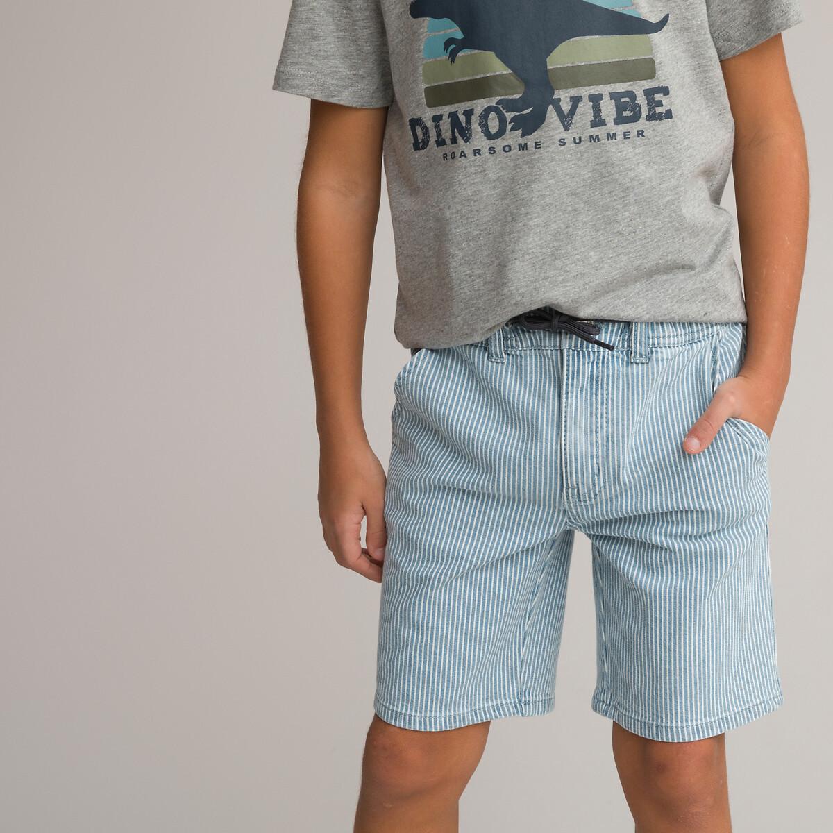 Image of Gestreifte Bermudas Jungen Blau 134/140
