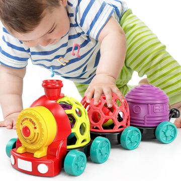 Baby-Spielzeugeisenbahn mit Rassel und Musik, interaktives Geschenk