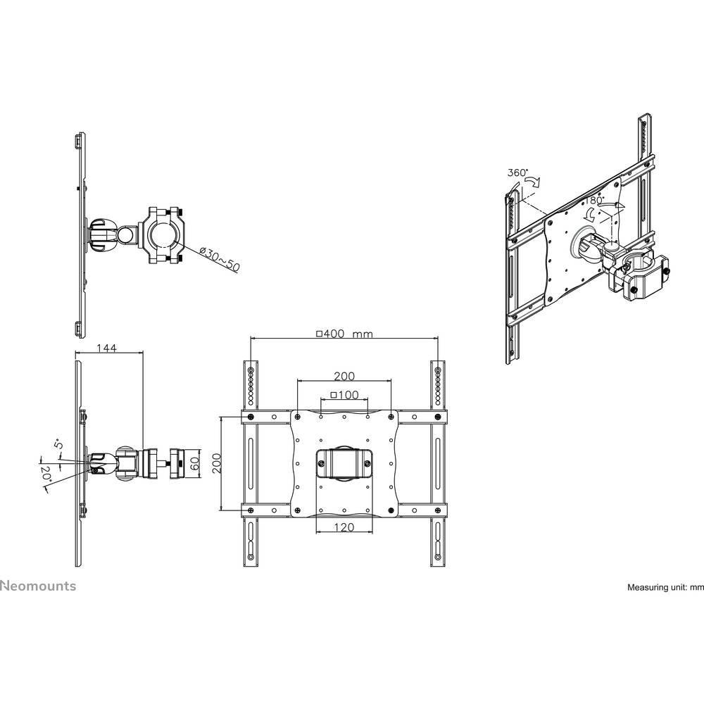 Neomounts by Newstar  Support écran plat NewStar 