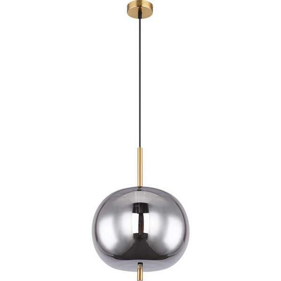 mutoni Lampe à suspension Blacky I métal 1xE27  