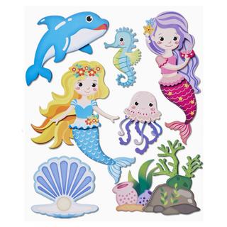 HOBBYFUN  HobbyFun 3D Stickers XXL Mermaid Aufkleber für Kinder 