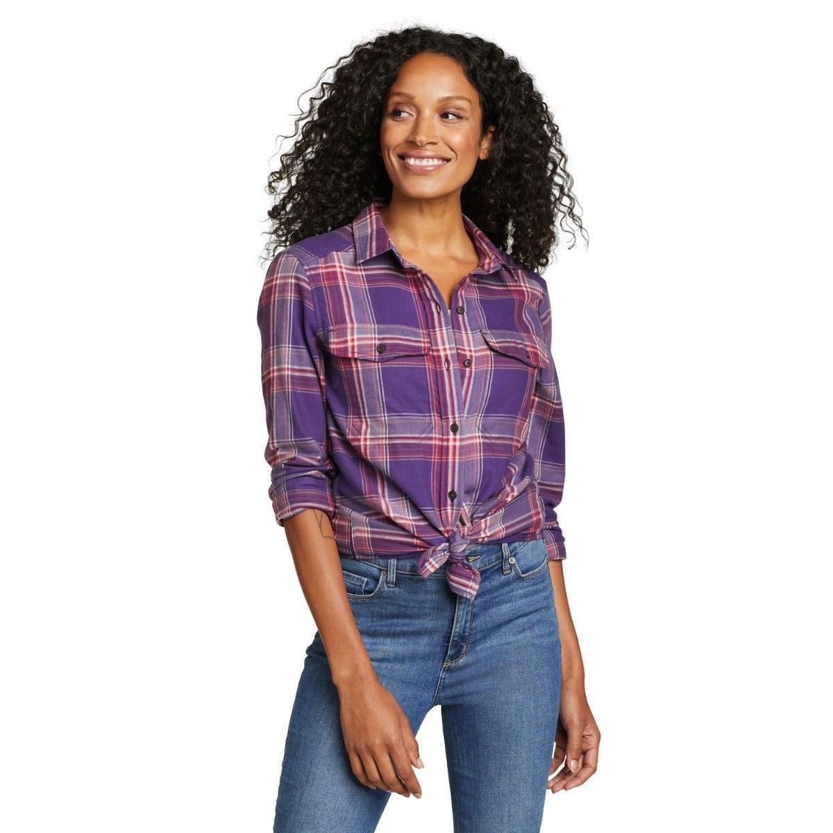 Image of Fremont Hemd Pattentasche Damen Pflaume L