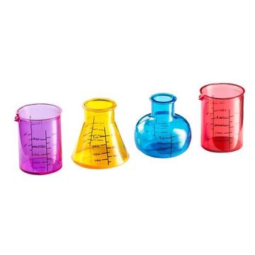 4x Schnapsglas - Chemie