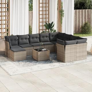 VidaXL Garten sofagarnitur poly-rattan  