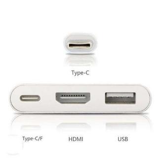 eStore  USB Type C Adaptateur HDMI jusqu'à / USB 3.0 - Or 