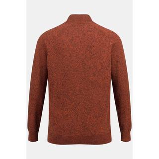 JP1880  Maglione polo con Cashmere Touch, collo alto e zip 