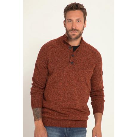 JP1880  Maglione polo con Cashmere Touch, collo alto e zip 