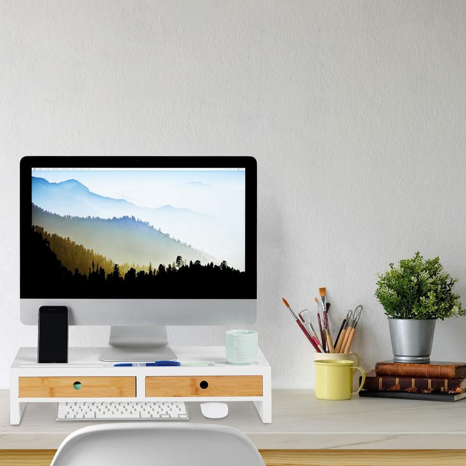 Northio Support d'écran avec rangement  