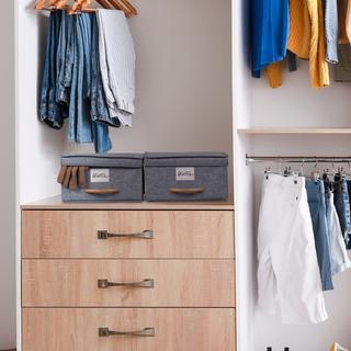 Northix Stoff-Aufbewahrungsboxen, 2er-Set  