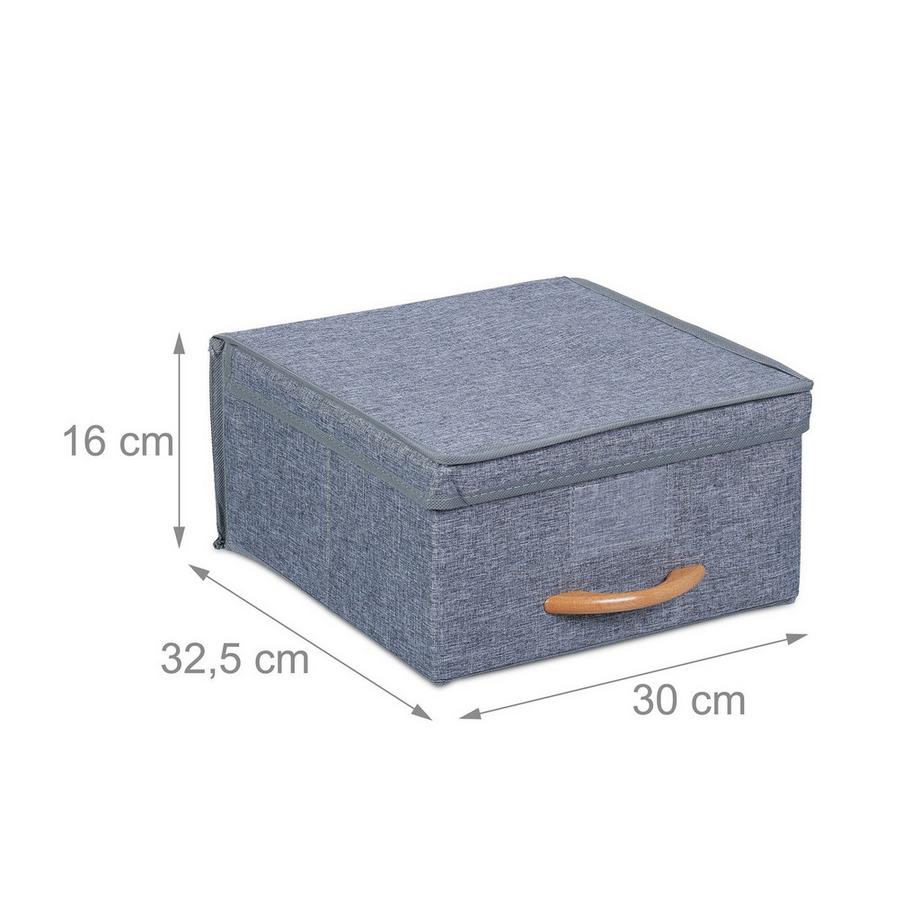 Northix Scatole portaoggetti in tessuto, set da 2  