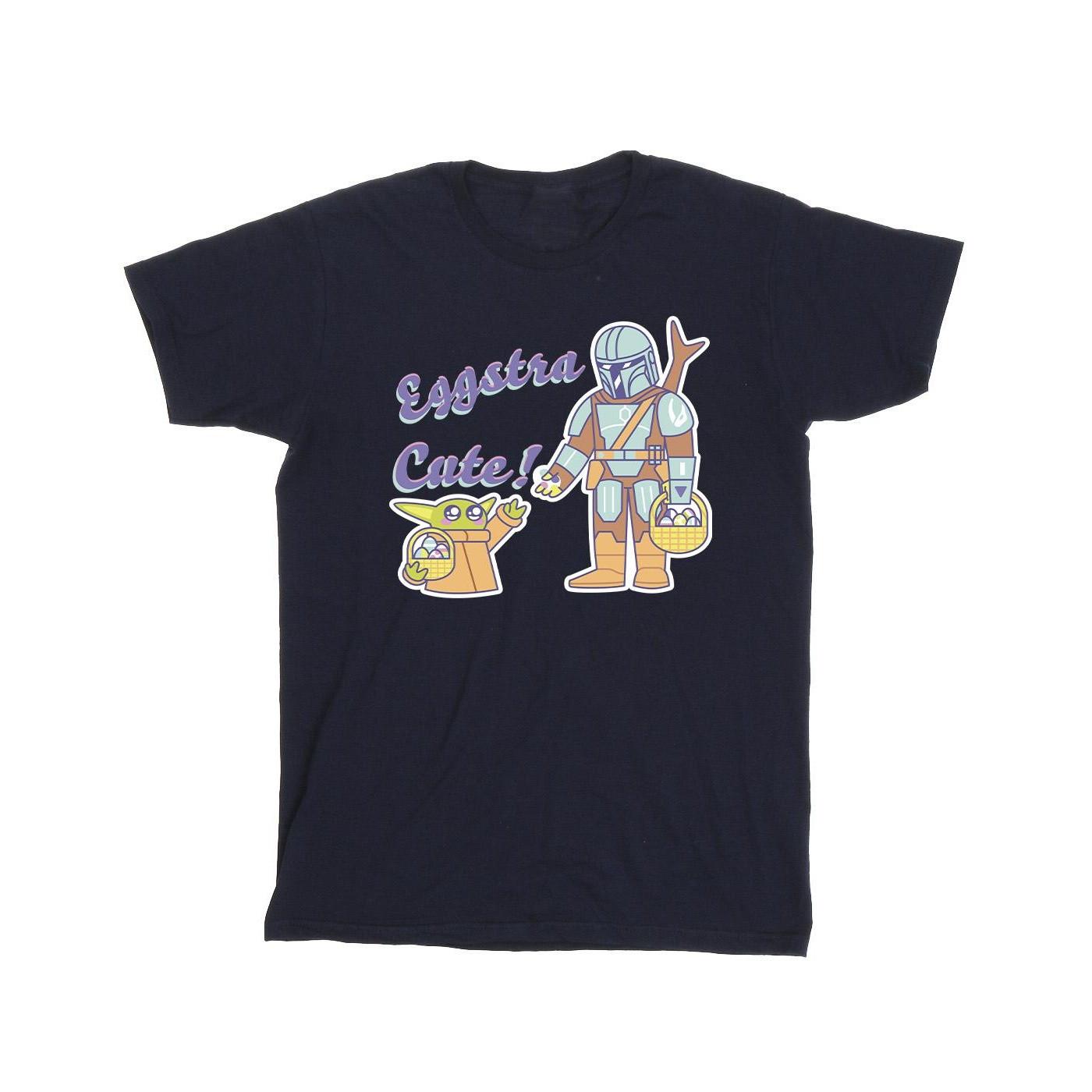 Image of The Mandalorian Eggstra Cute Grogu Tshirt Herren Marine XL