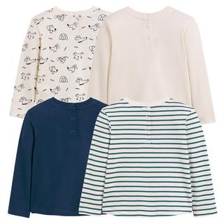 La Redoute Collections  4er-Pack Langarm-Shirts 