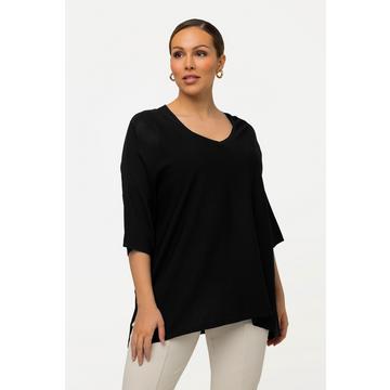 Pullover, Oversized, V-Ausschnitt, Halbarm