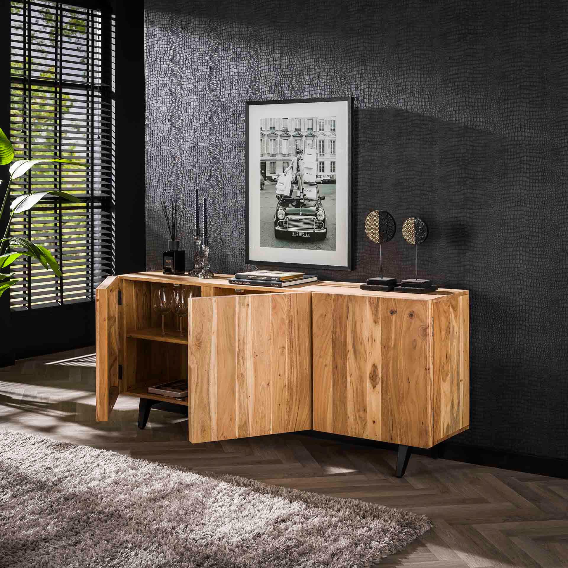 mutoni Credenza Block Acacia Naturale 180  