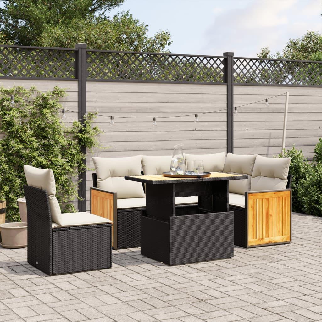 VidaXL Ensemble de canapés de jardin rotin synthétique  