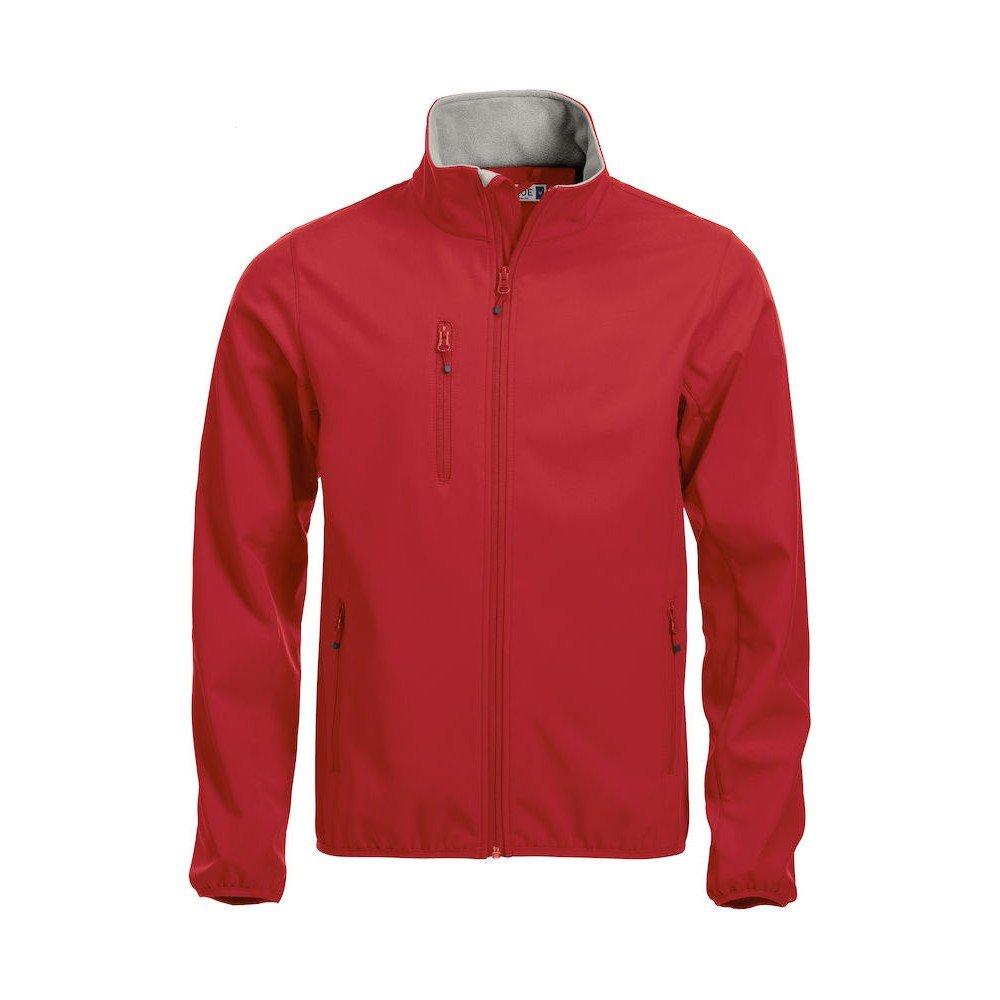 Image of Basic Softshelljacke Herren Rot Bunt XL