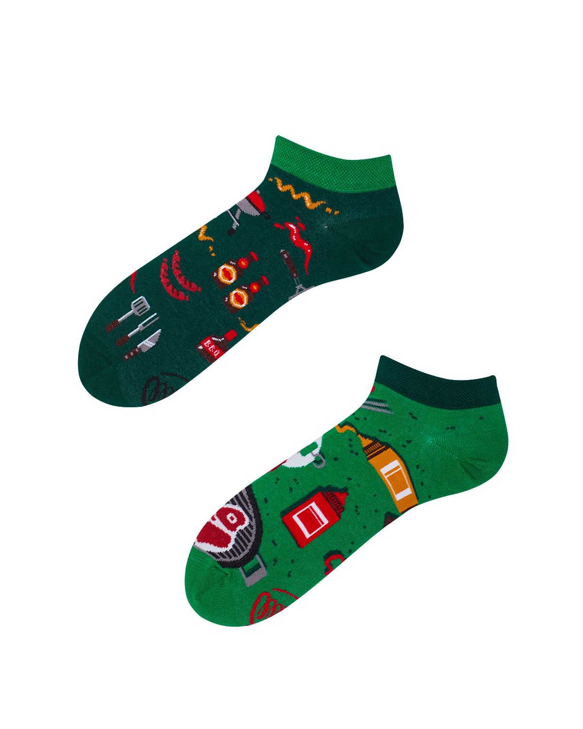 Image of Bbq Sneakersocks - Herren Multicolor 35-38