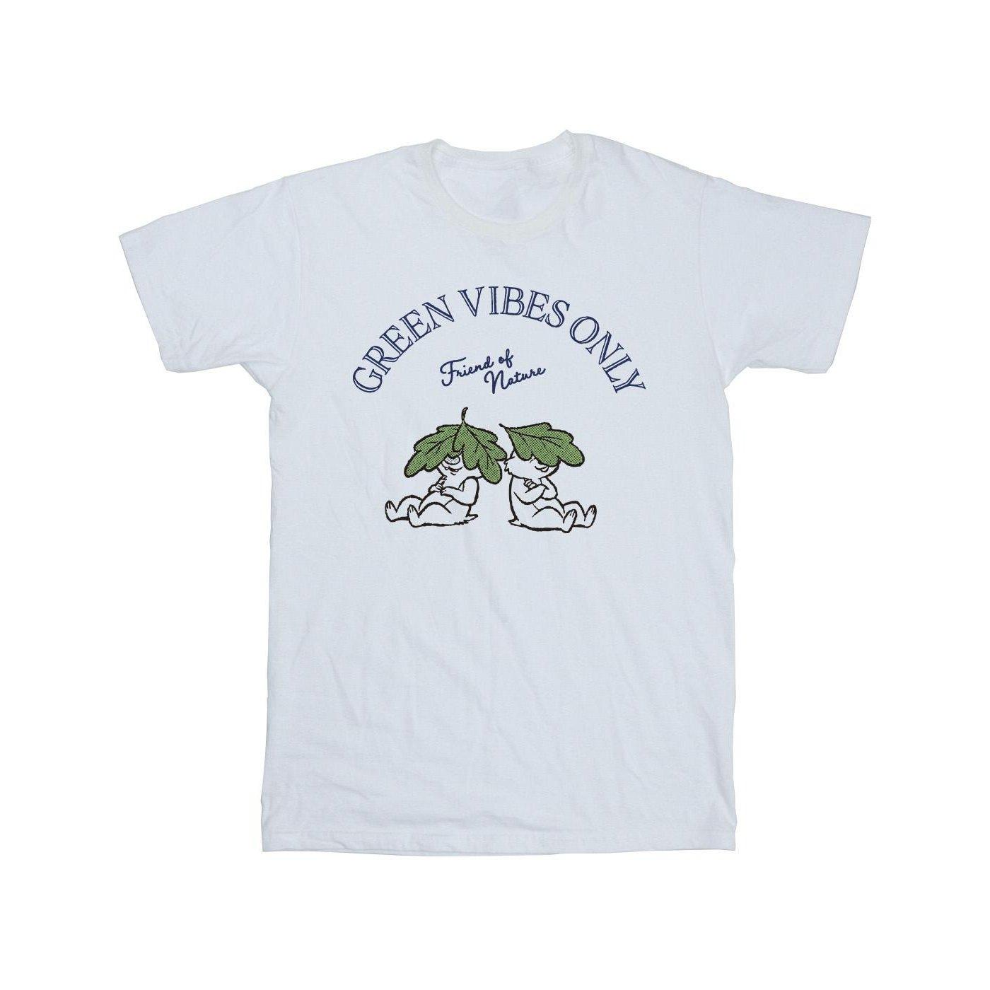 Image of Chip 'n Dale Green Vibes Only Tshirt Unisex Weiss 128