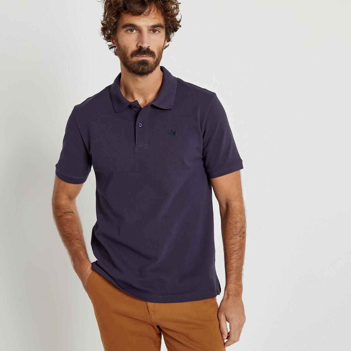 Image of Signature Poloshirt Mit Kurzen Ärmeln Herren Violett M