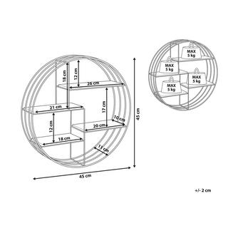 Beliani Scaffale en Metallo Moderno SANDIA  