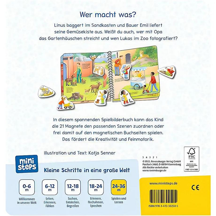 ministeps: Wer macht was? Senner, Katja; Senner, Katja (Illustrationen) Gebundene Ausgabe 