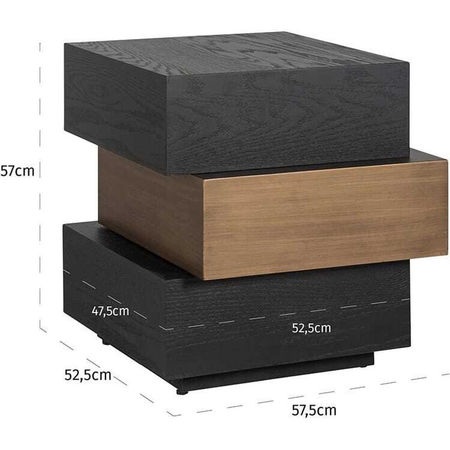 mutoni Tavolino Cambon marrone scuro 58  