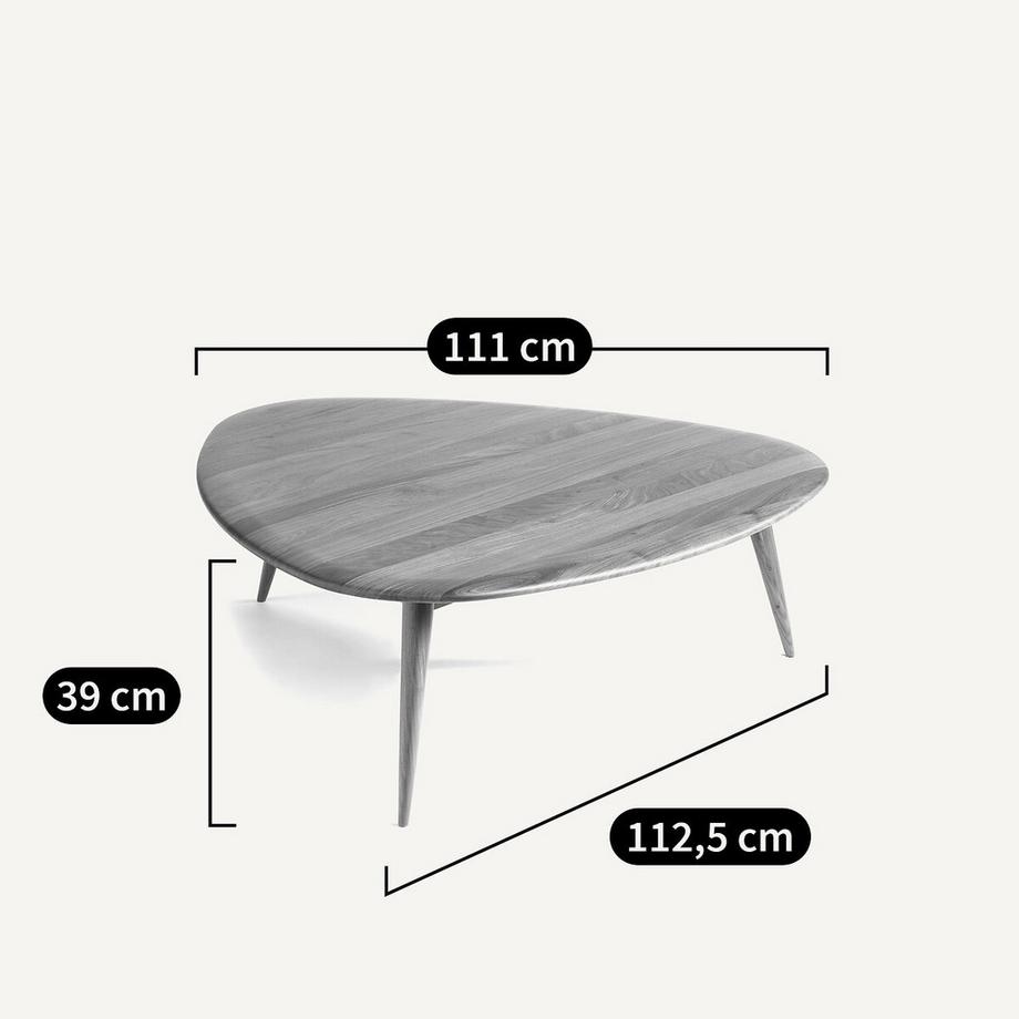 AM.PM Table basse noyer massif  