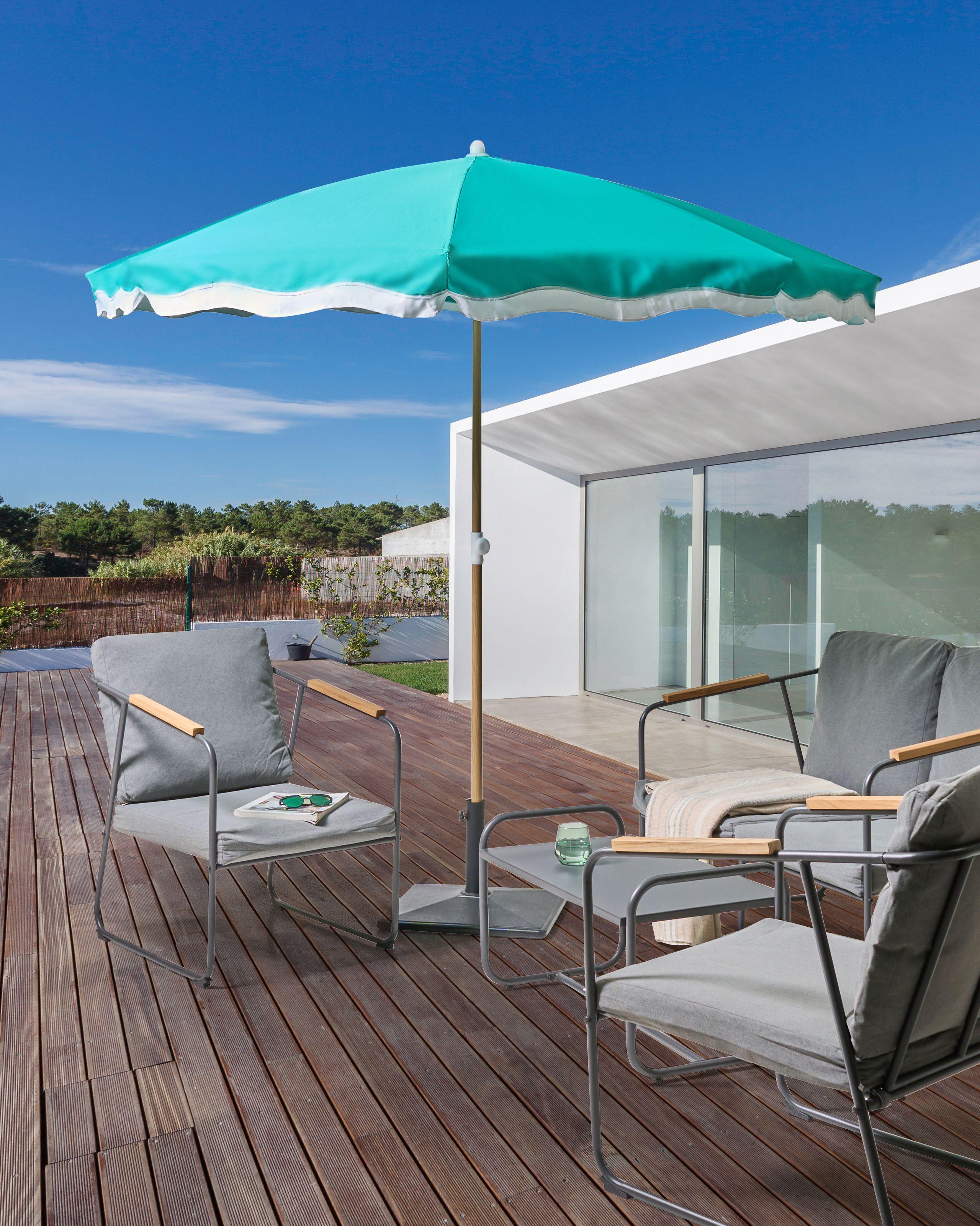 Beliani Marktschirm aus Stoff Klassisch SESTRIERE  