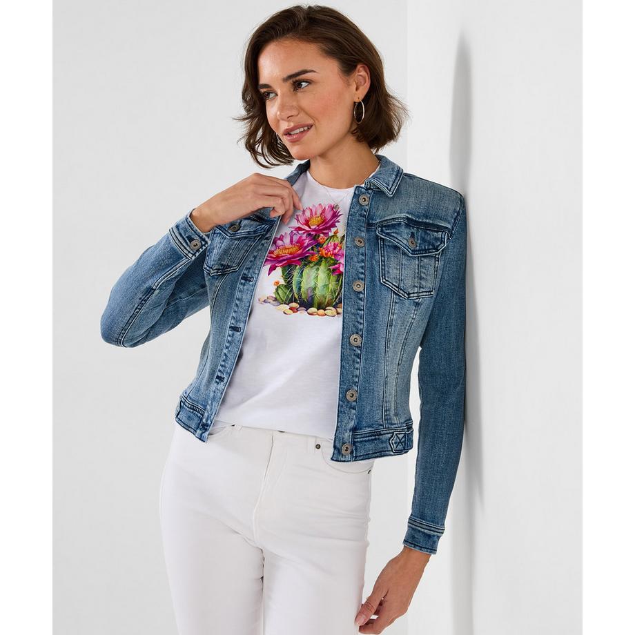 Joe Browns Veste Denim Stretch Brodé  